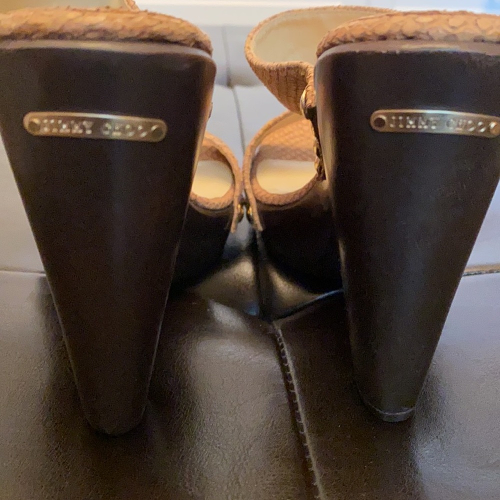 Jimmy Choo Wooden Heel Sandals - Picture 5 of 7